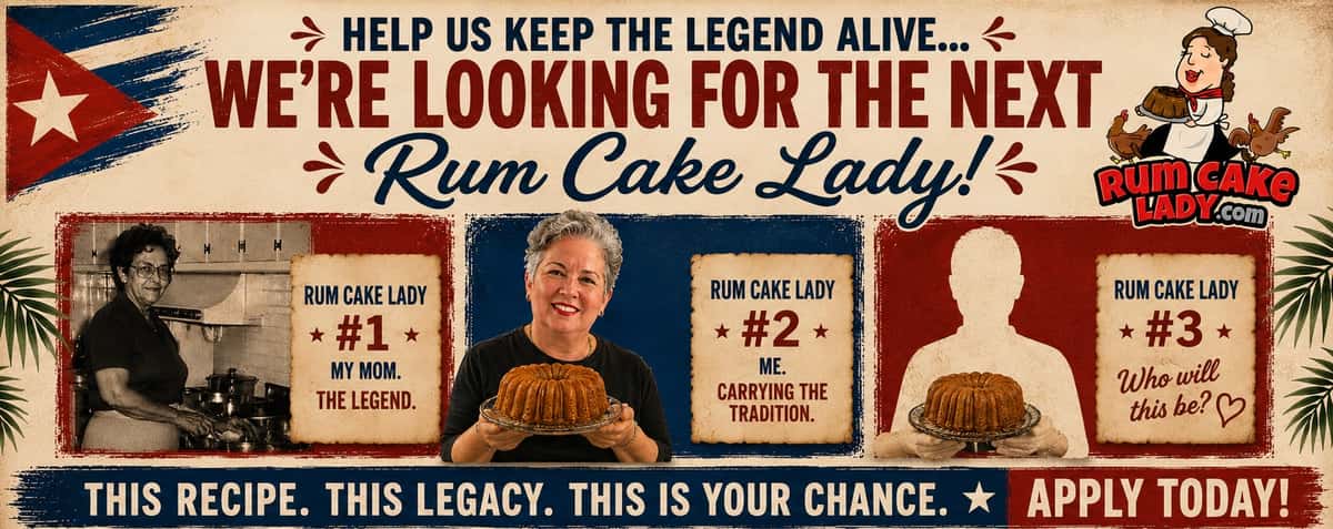 looking for the next rum cake lady