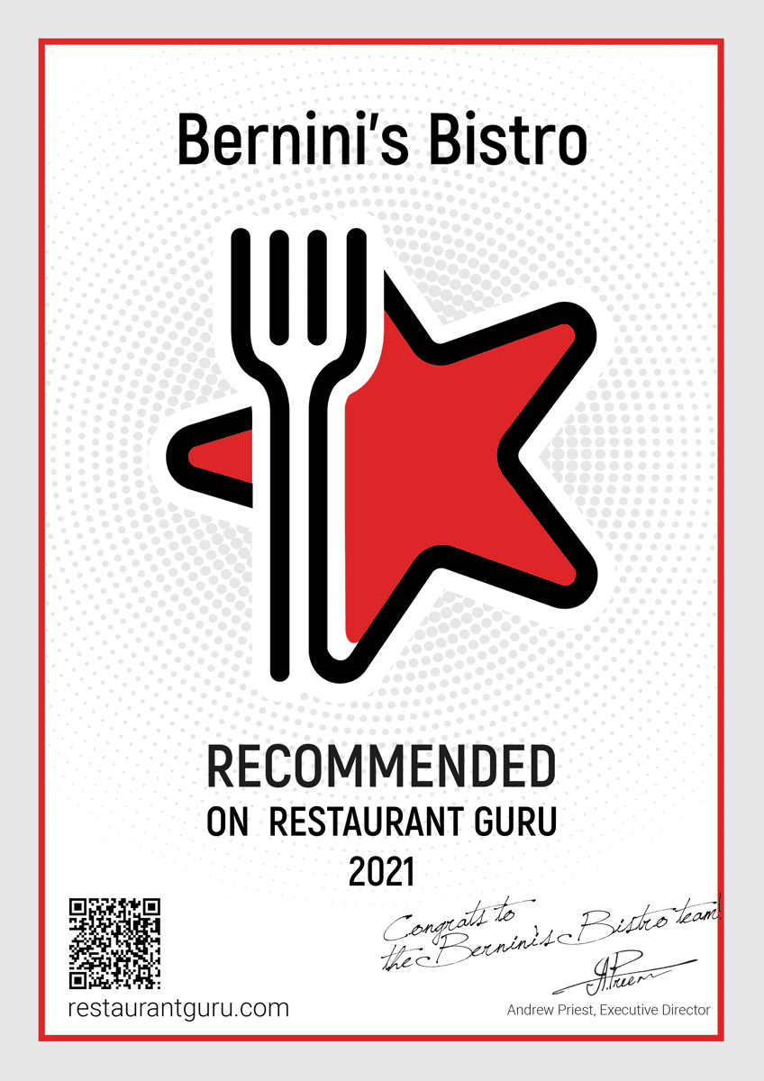 Restaurante certificate