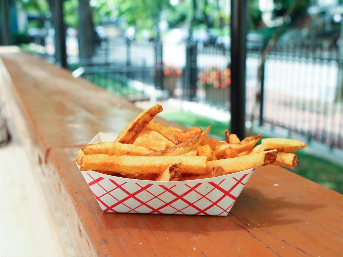 french fries in a basket