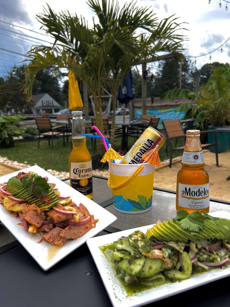 exterior space with food and drinks
