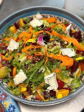 California Beet Salad with Humboldt Fog Cheese