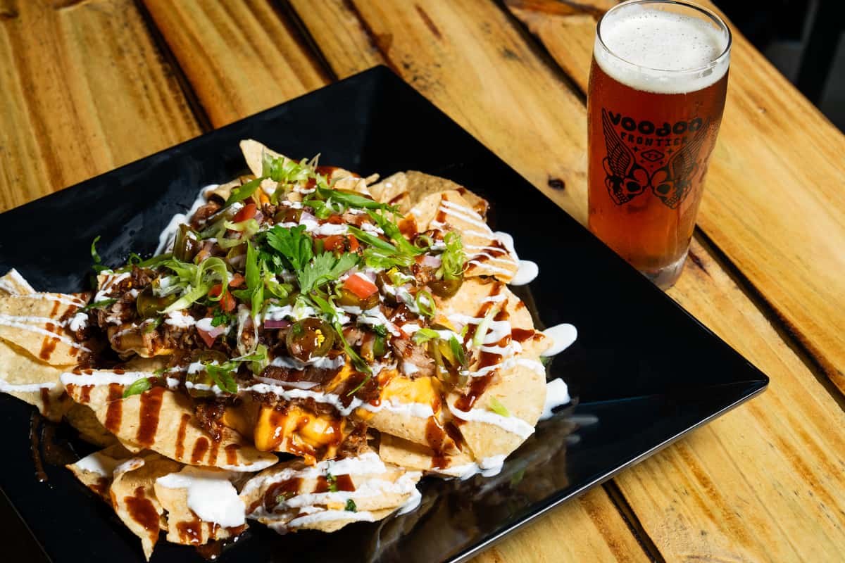 Loaded Nachos & Ice Cold Beer