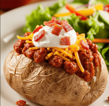 Stuffed Baked Bacon Bits For Baked Potato Baked Potato Salad Bar - Main Image