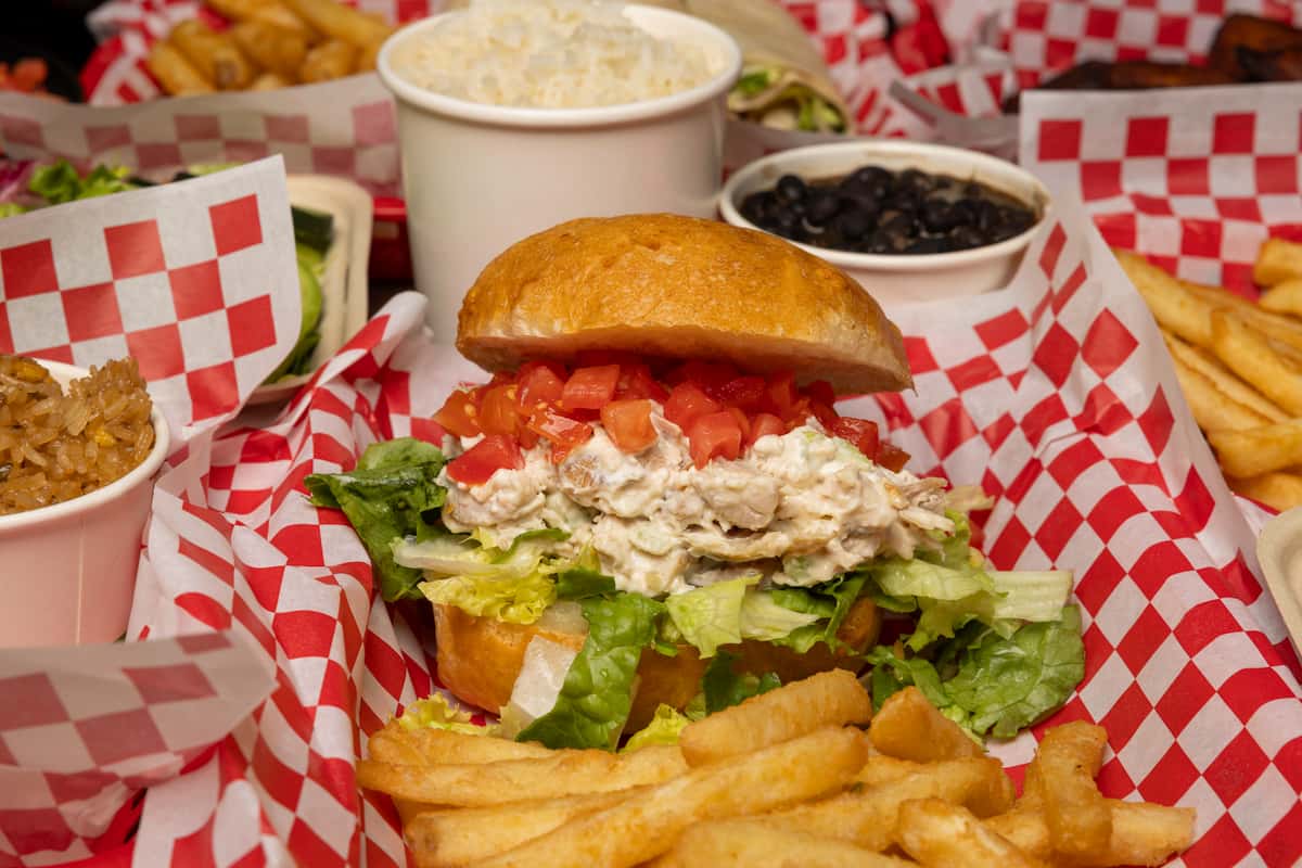 Hero Image with Chicken Salad Sandwich
