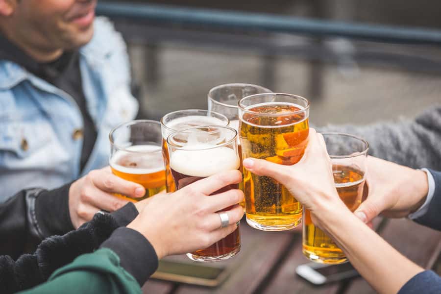 friends with beer