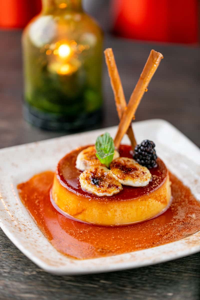 Mexican Flan Banquet Sol Agave Mexican Restaurant In CA