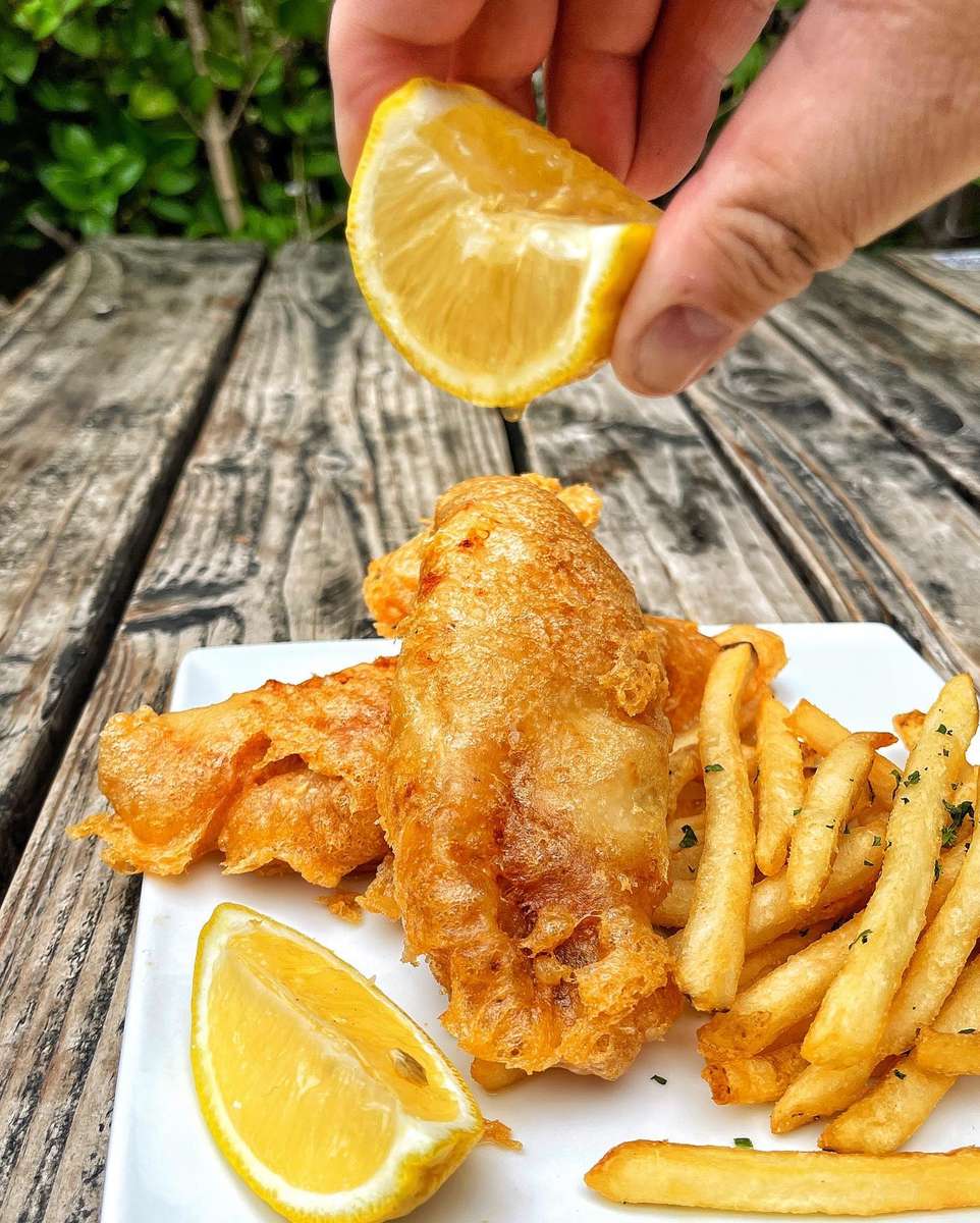 IPA-battered fish and chips at Kings Row