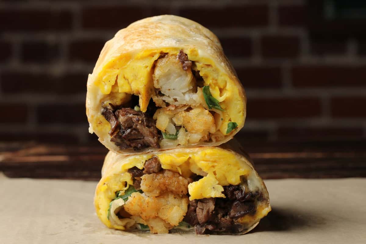 Breakfast burritos at Kings Row