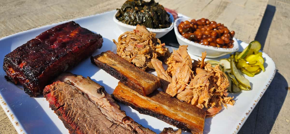 Meat Good Barbecue Near Me Smoked Meat Sampler Old City Barbeque