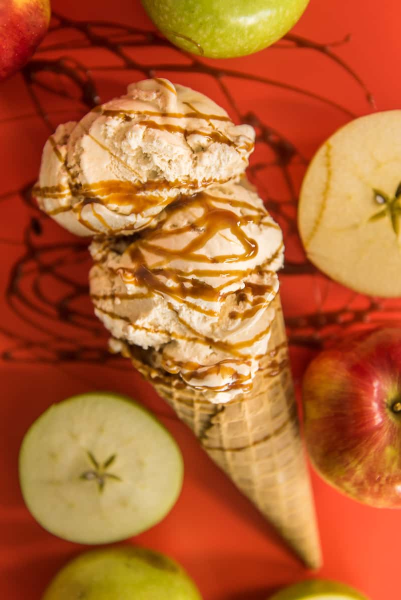 Caramel ice cream