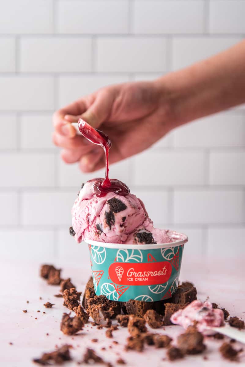 Strawberry ice cream