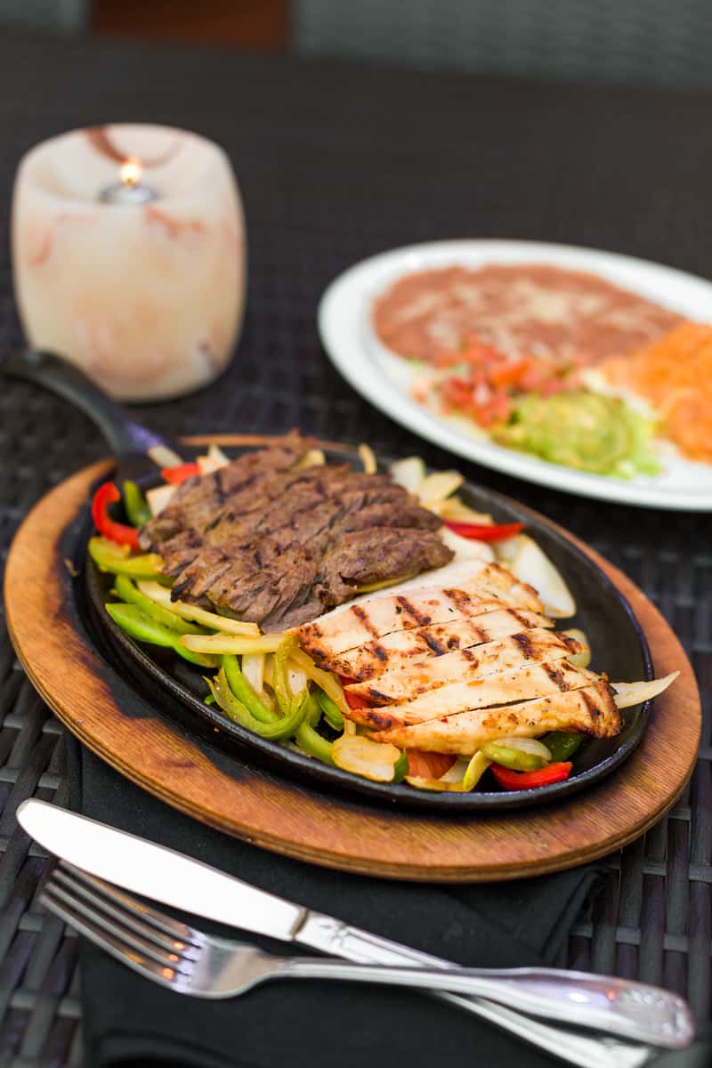 Grilled Steak Chicken Fajitas