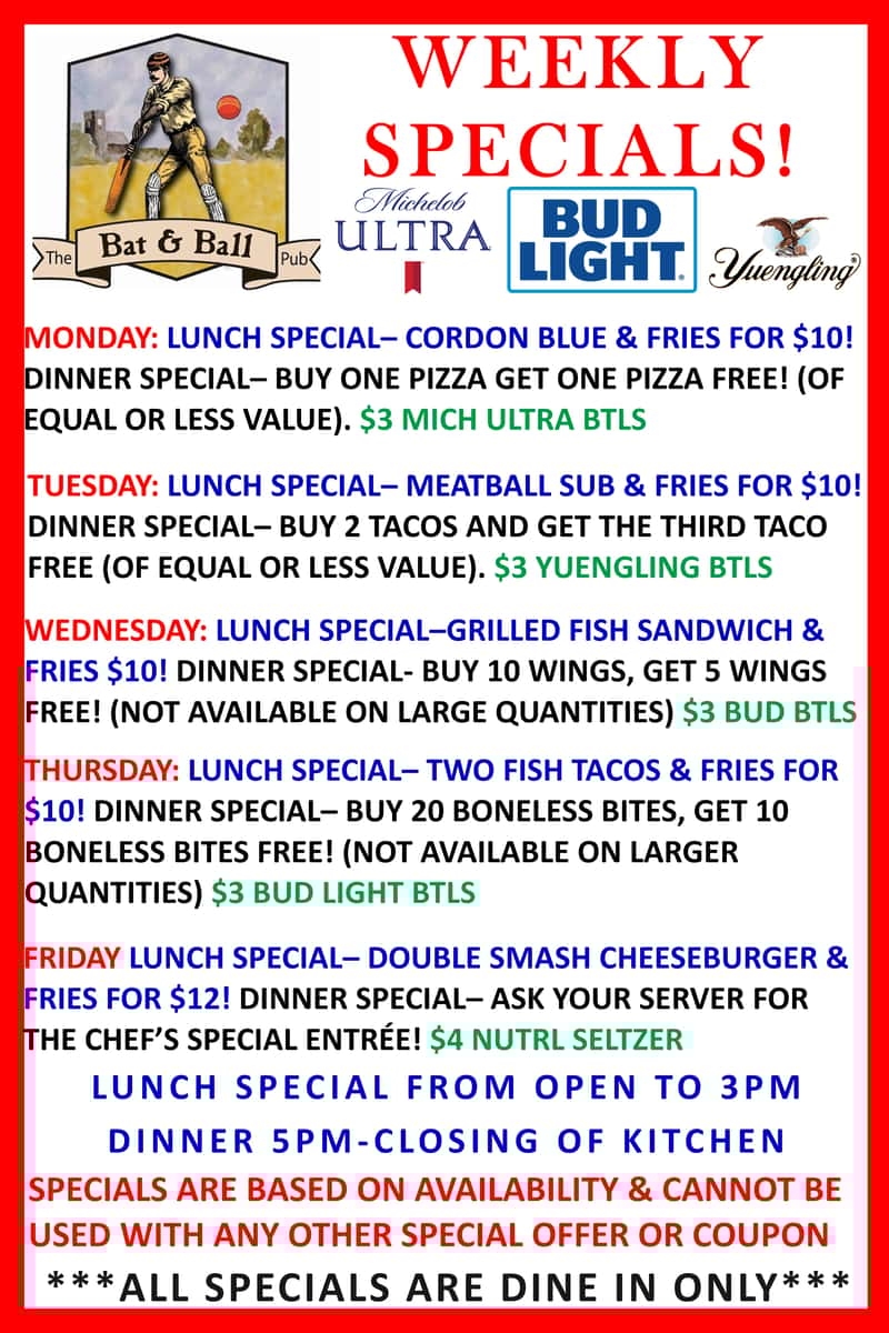 DAILY SPECIALS