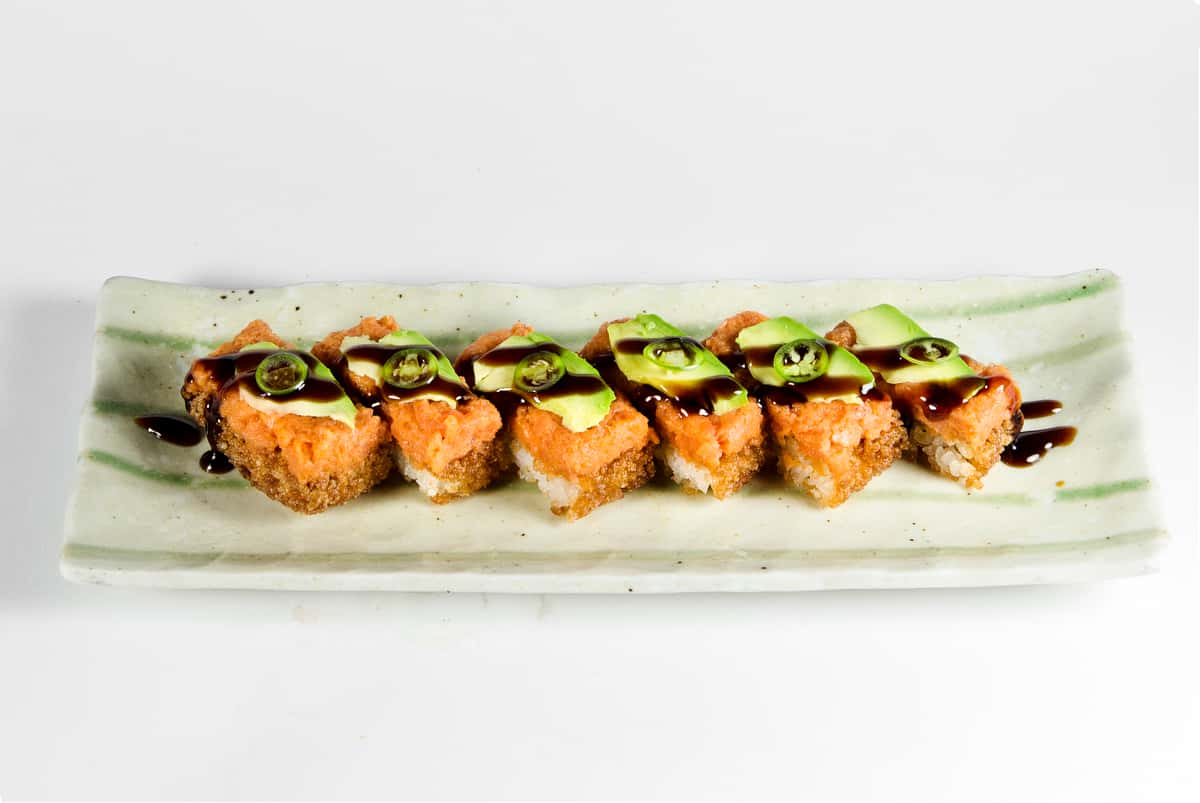 Crispy Rice Cake (with celery salad + avocado) — Cherbourg Bakery