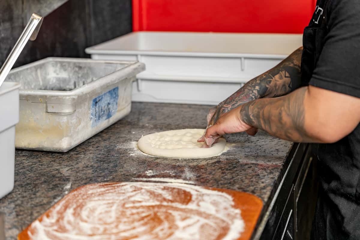 kneading dough