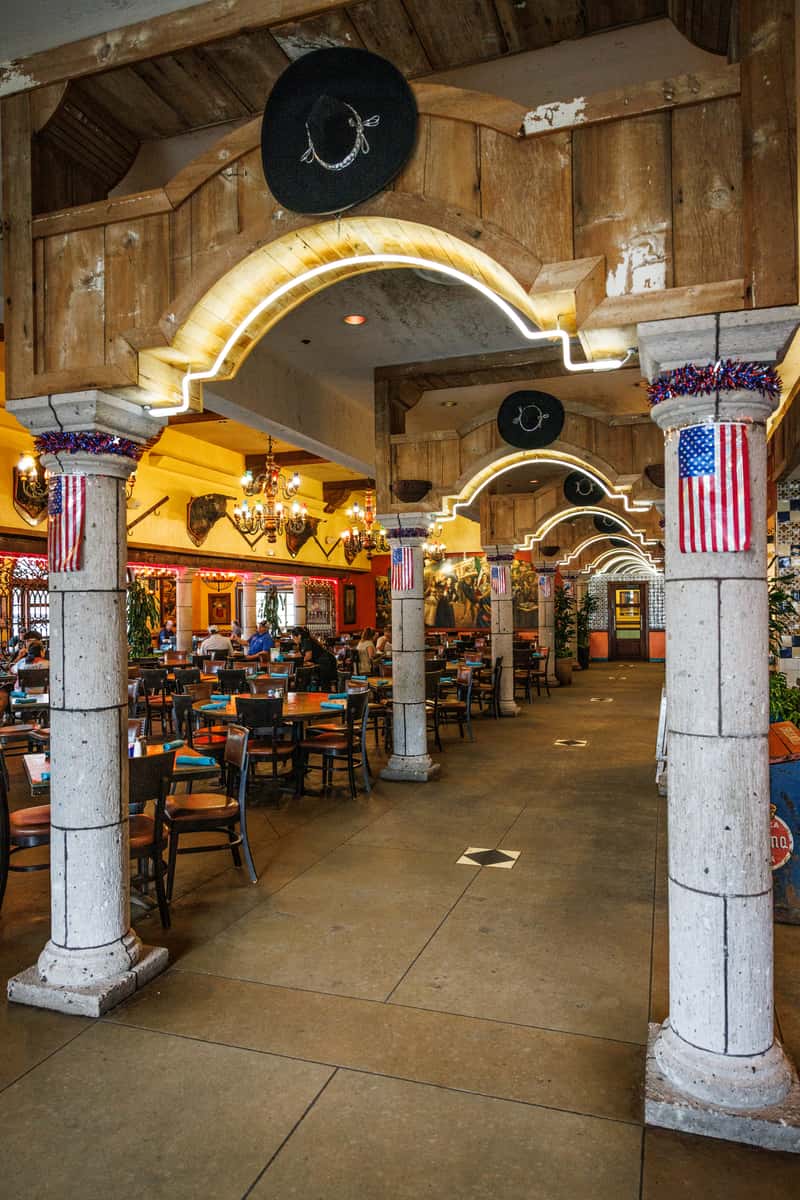 Interior dining room area