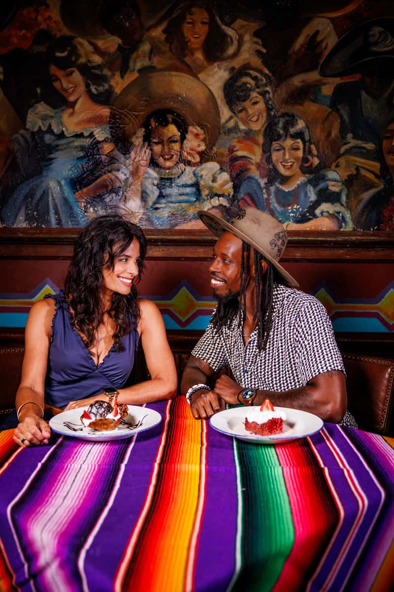 Man and woman dining at Guadalajara