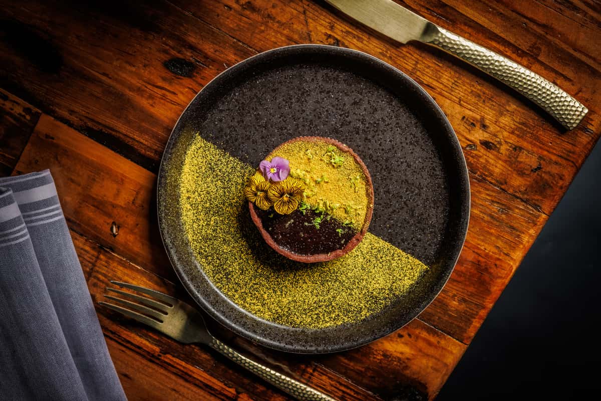 beautiful plate of food on a table