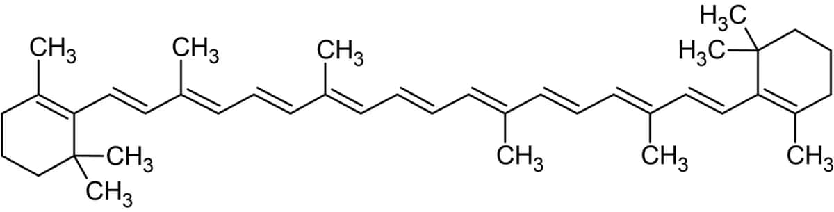 Beta carotene structure