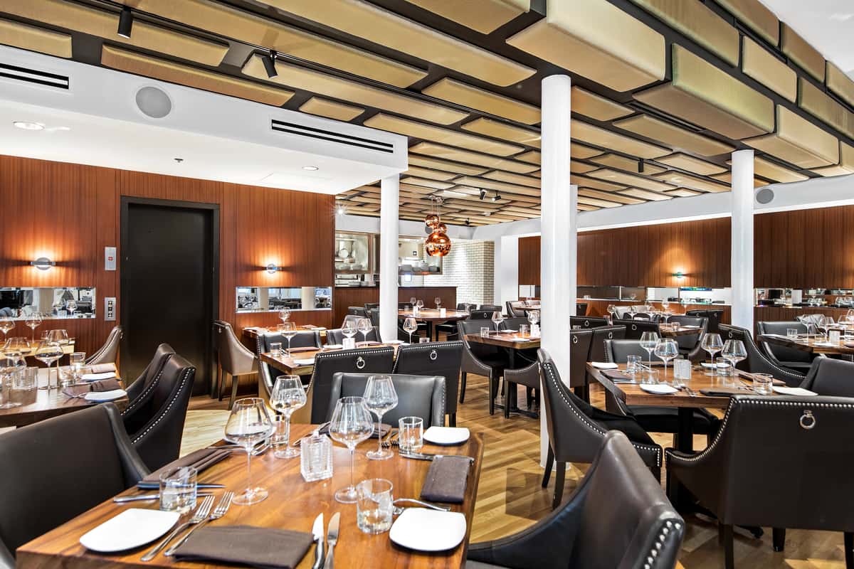 Dining room area inside Silo Prime