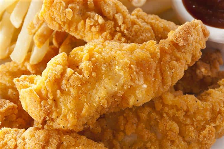 breaded chicken strips