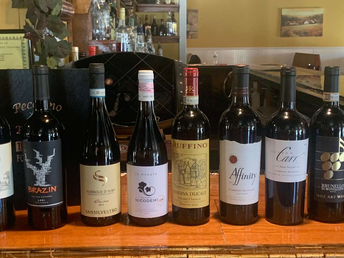 Bottles of wine