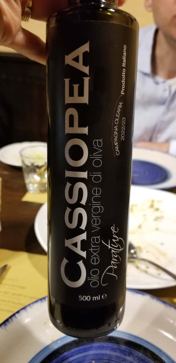 first tried olive oil at this restaurant