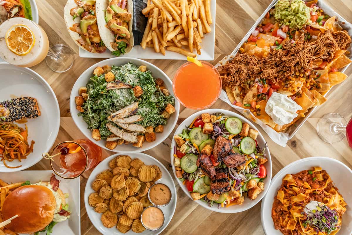 Group shot of food
