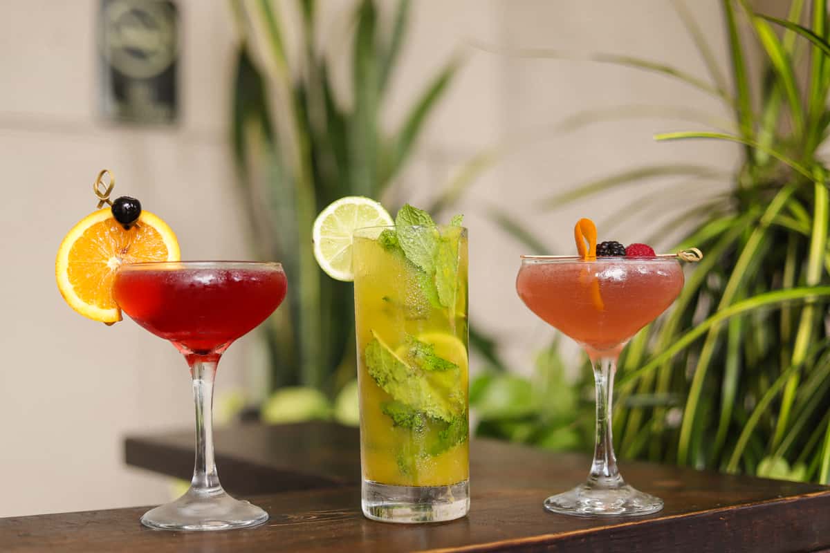 Three specialty cocktails