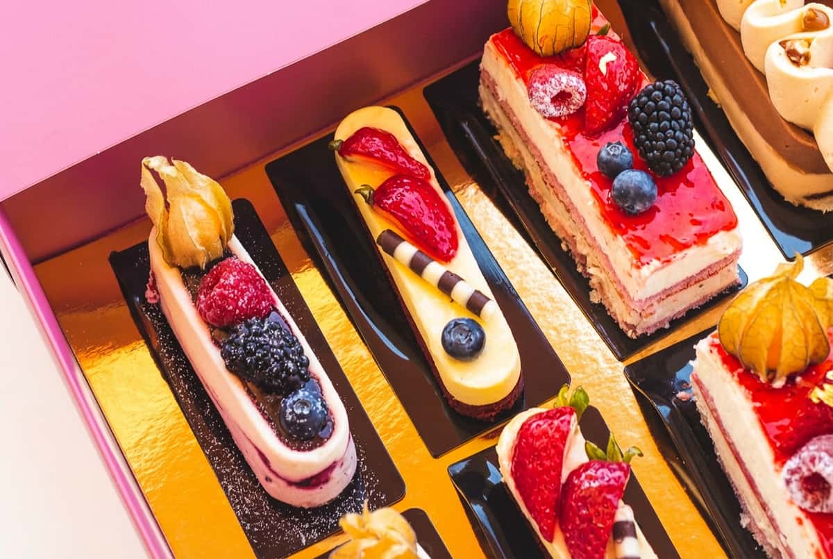 Box of desserts