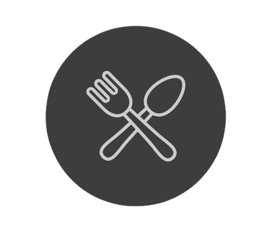 crossed fork and spoon icon