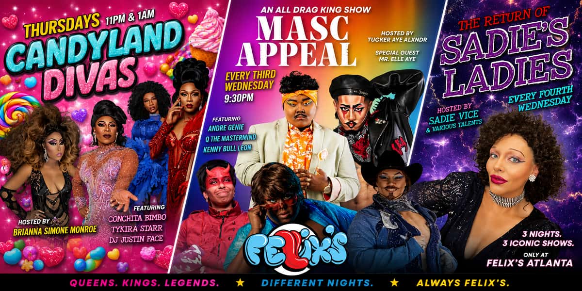 drag at Felix's Atlanta lgbt bar midtown atlanta ansley square