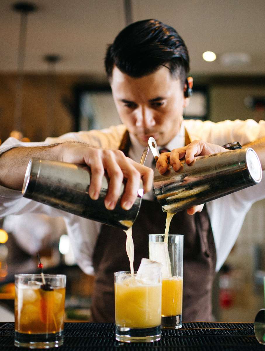 Double Pour Cocktail Preparation