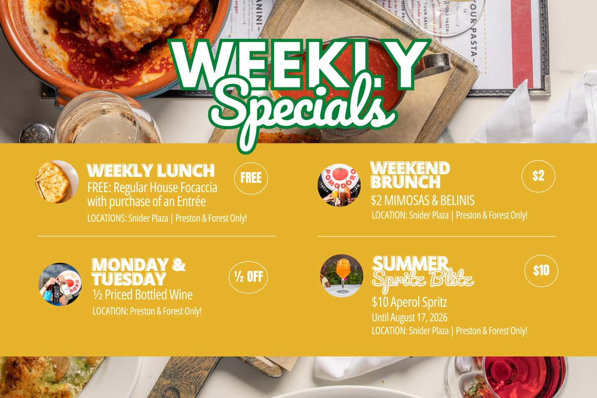 AL - Weekly Specials Website Homepage