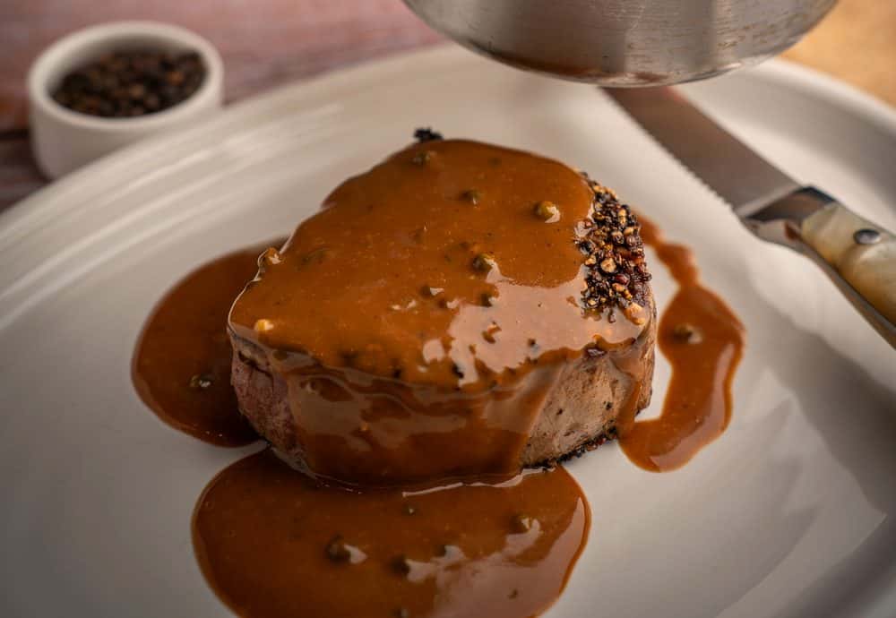 Steak au Poivre at 360 Bistro