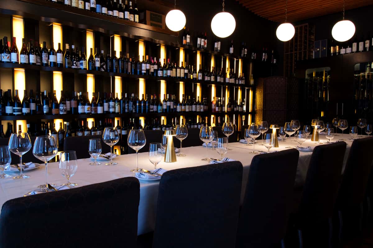 Private dining in The Wine Room at 360 Bistro, Belle Meade Nashville