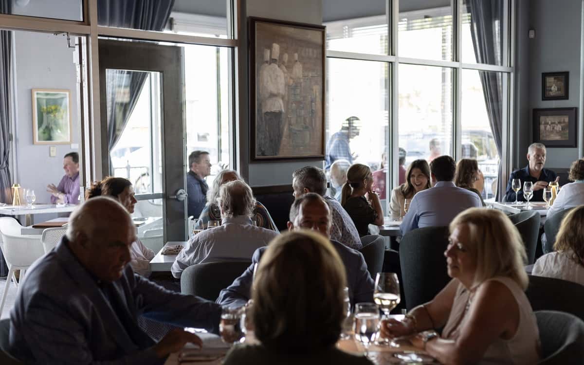 The dining room full of guests during the Staglin wine dinner at 360 Bistro Nashville