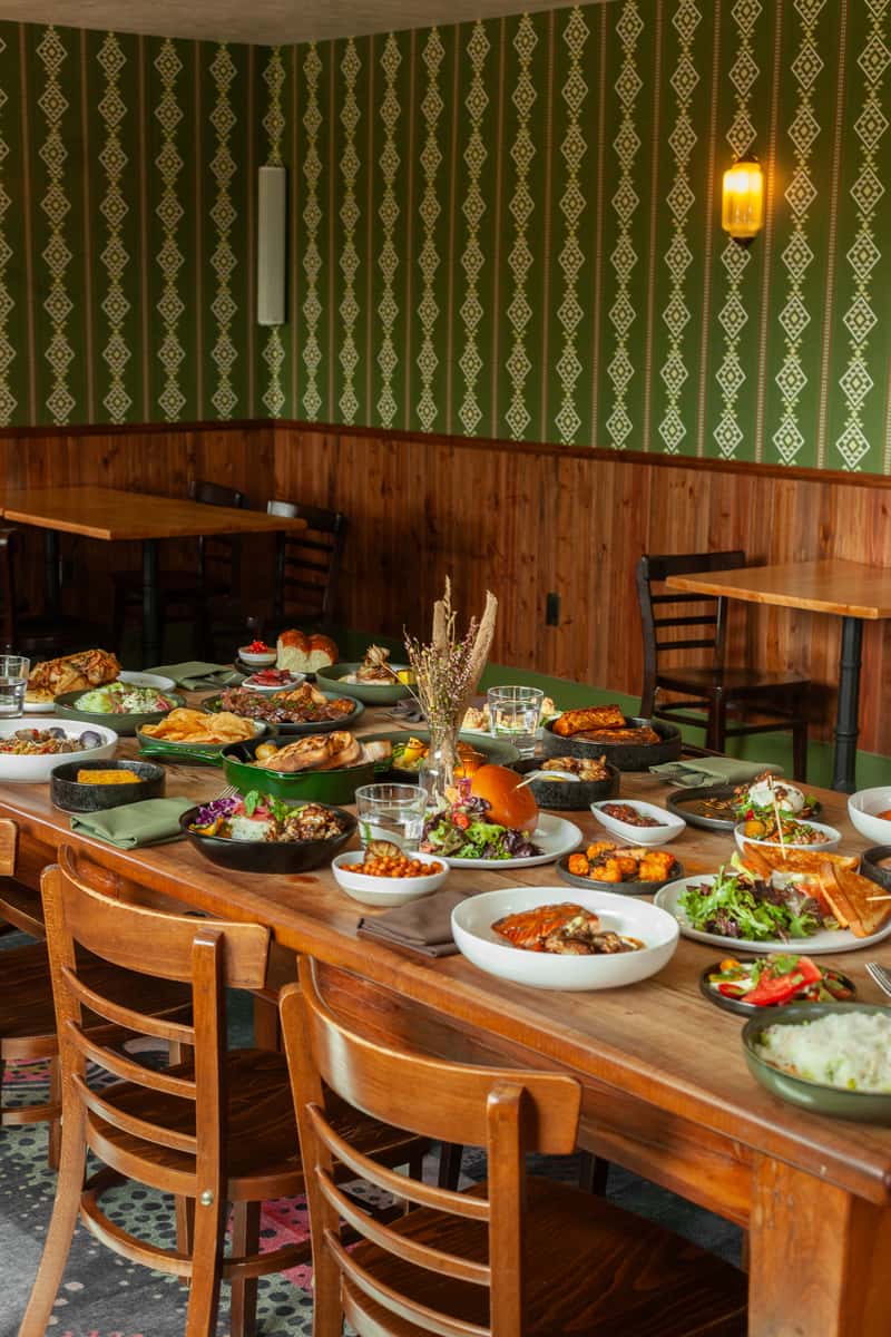 Full table in private dining room