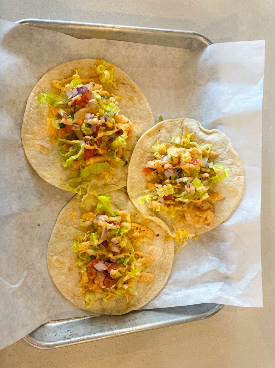 Three tacos