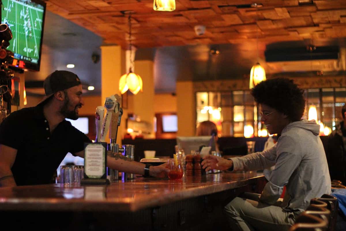 bartender at bar