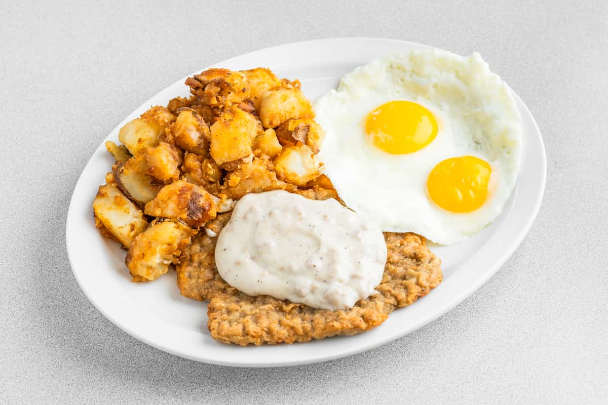 Chicken Fried Steak Breakfast