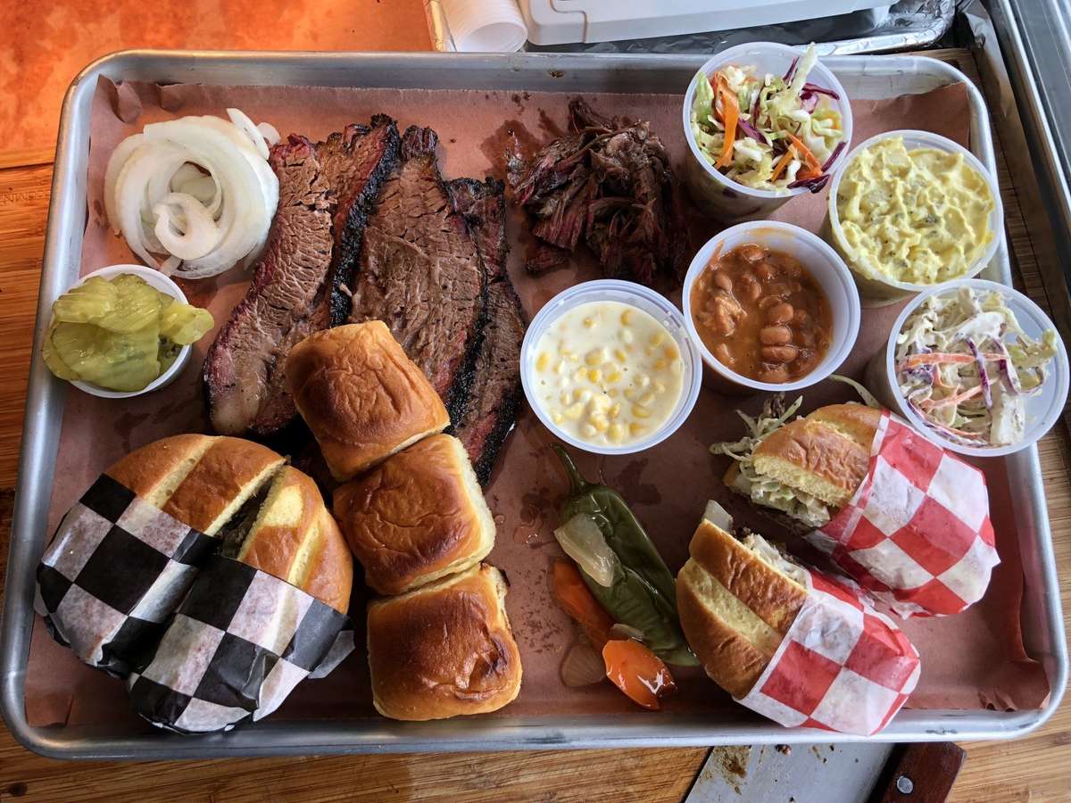 BBQ Platter with Sandwiches