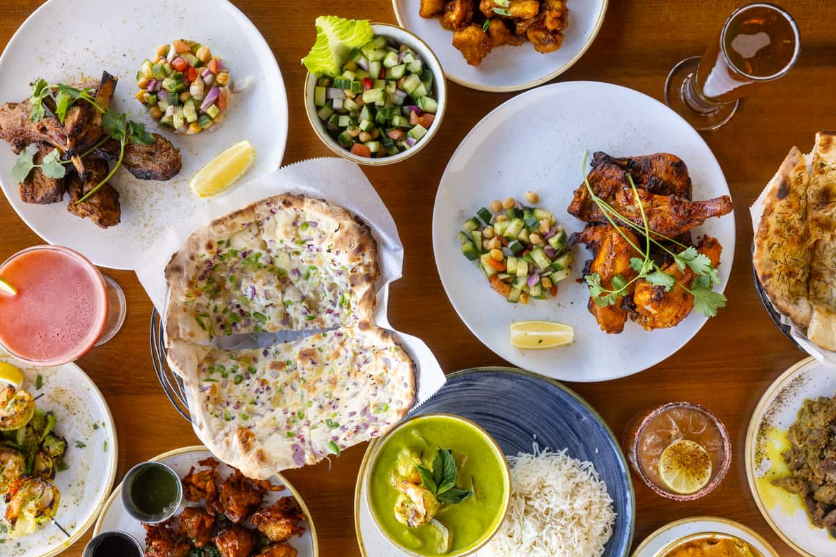 Variety of entrees made from local organic ingredients