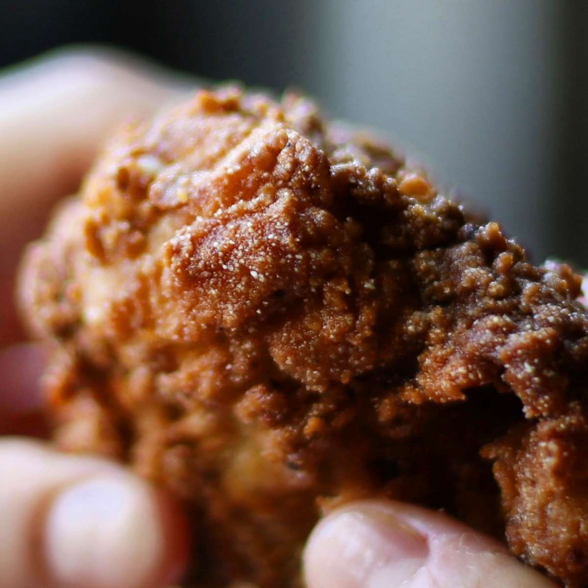 Closed up fried chicken