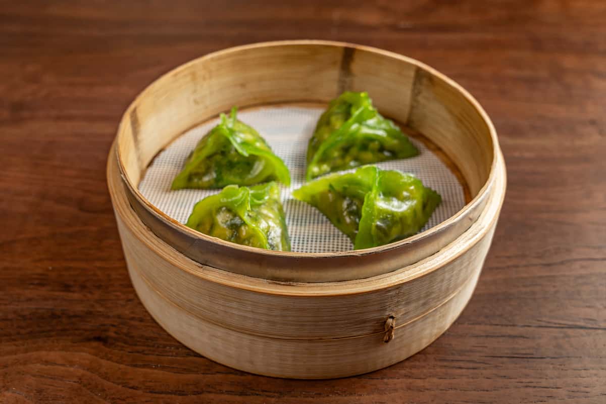 Spinach Mushroom Dumplings