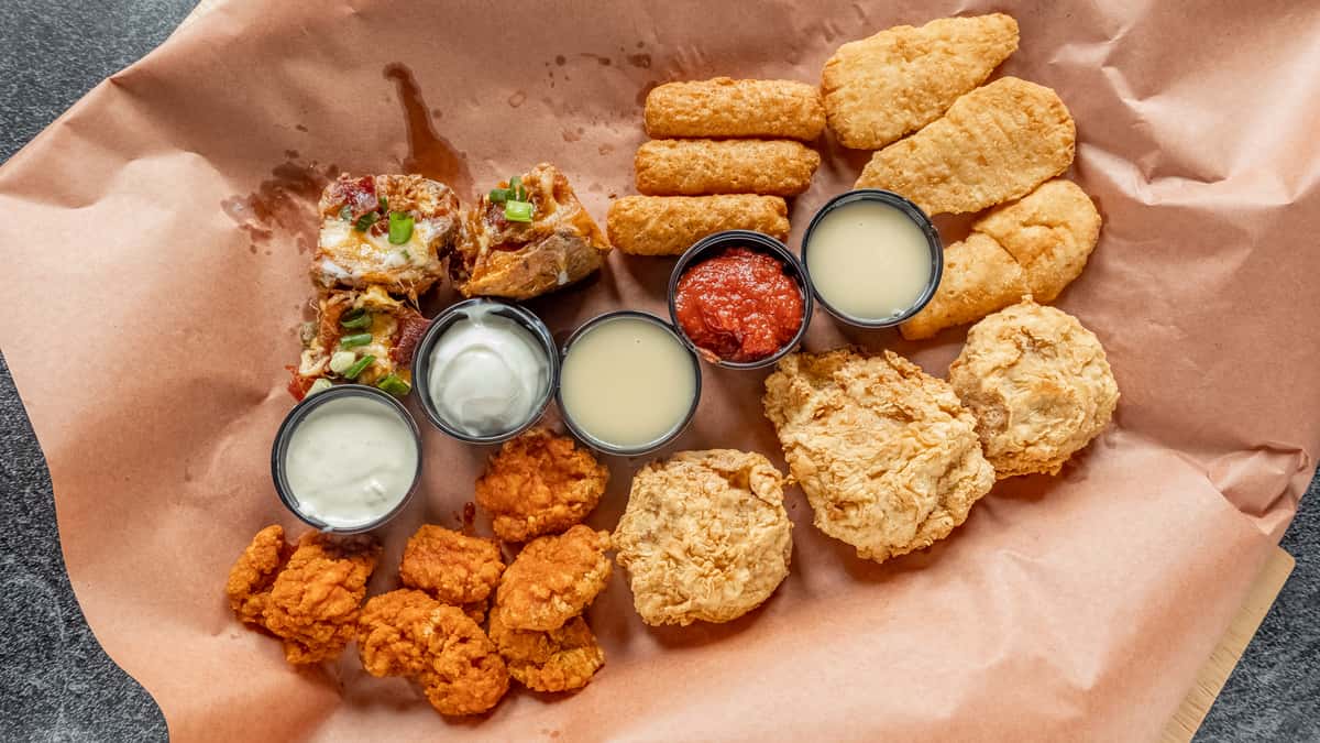 tray of apps