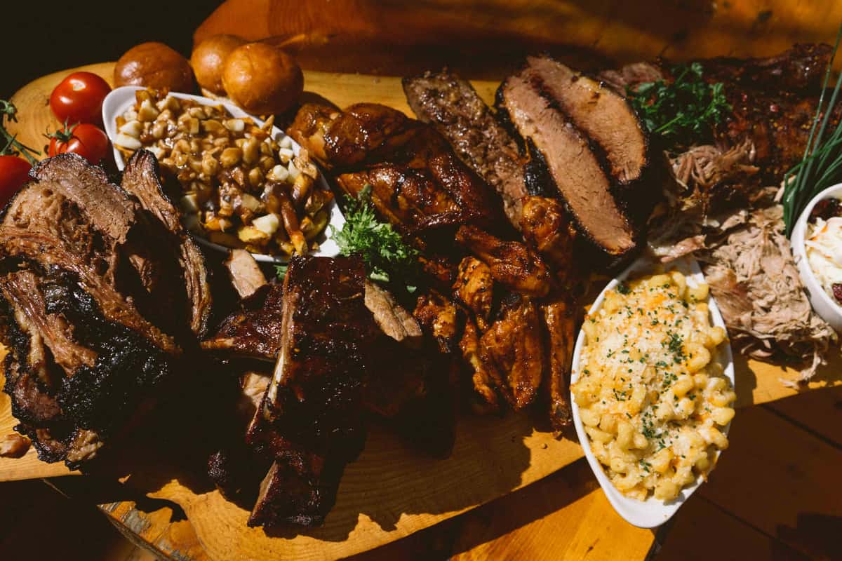 spread of bbq