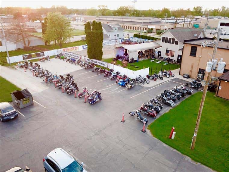 Bike Night - Parked Motorcycles 