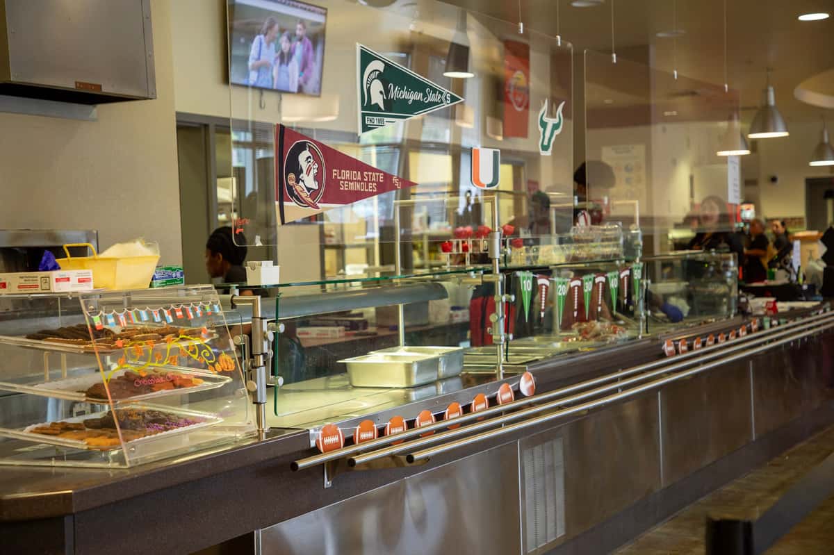 Cafe sports decorations