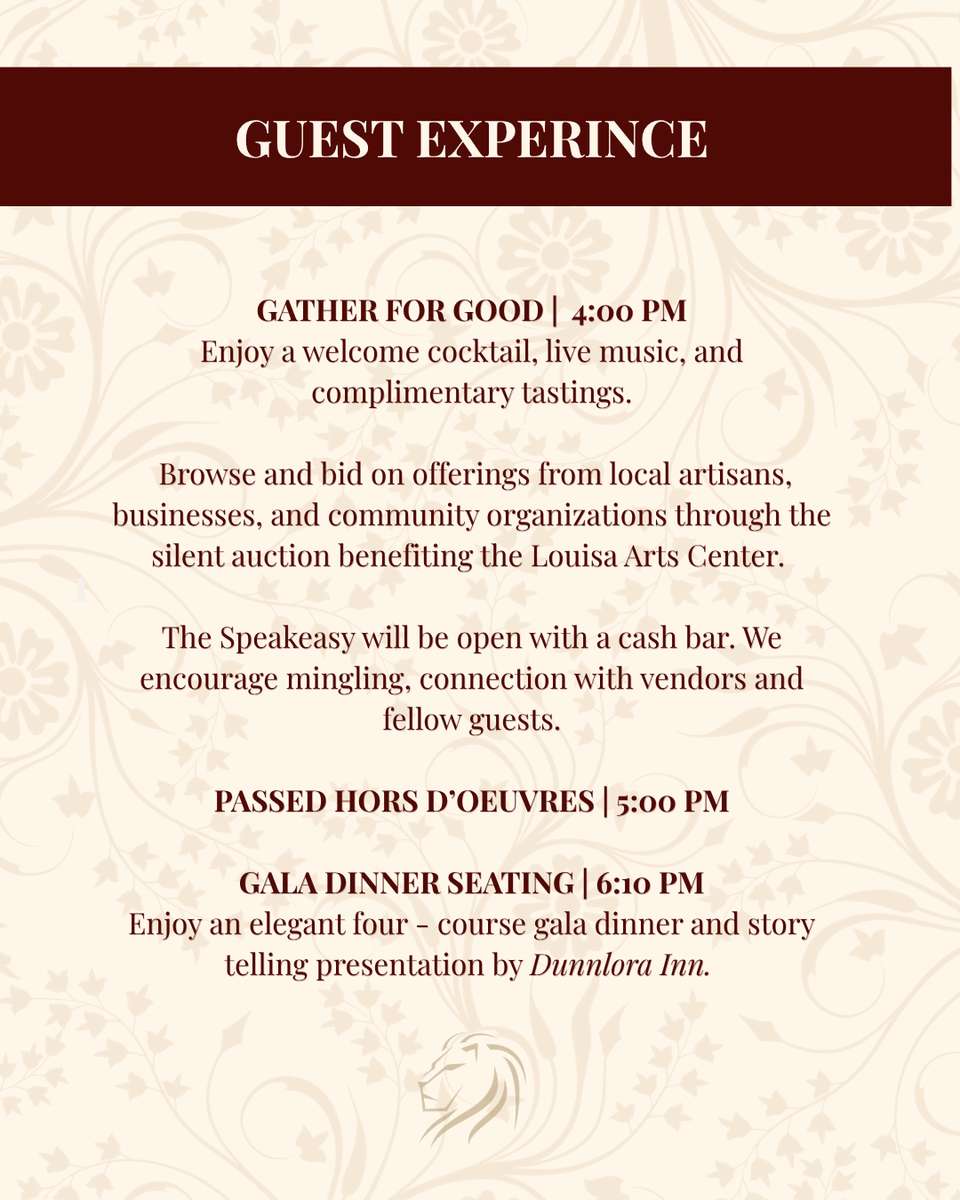 Gather For Good, Benefiting Louisa Arts Center